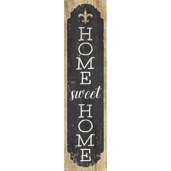 New Orleans Saints 24" Home Sweet Home Leaner Sign