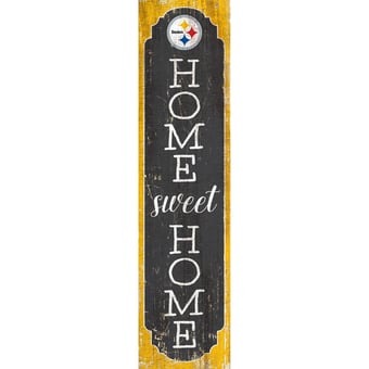 Pittsburgh Steelers 24" Home Sweet Home Leaner Sign