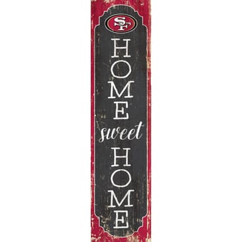 San Francisco 49ers 24" Home Sweet Home Leaner Sign