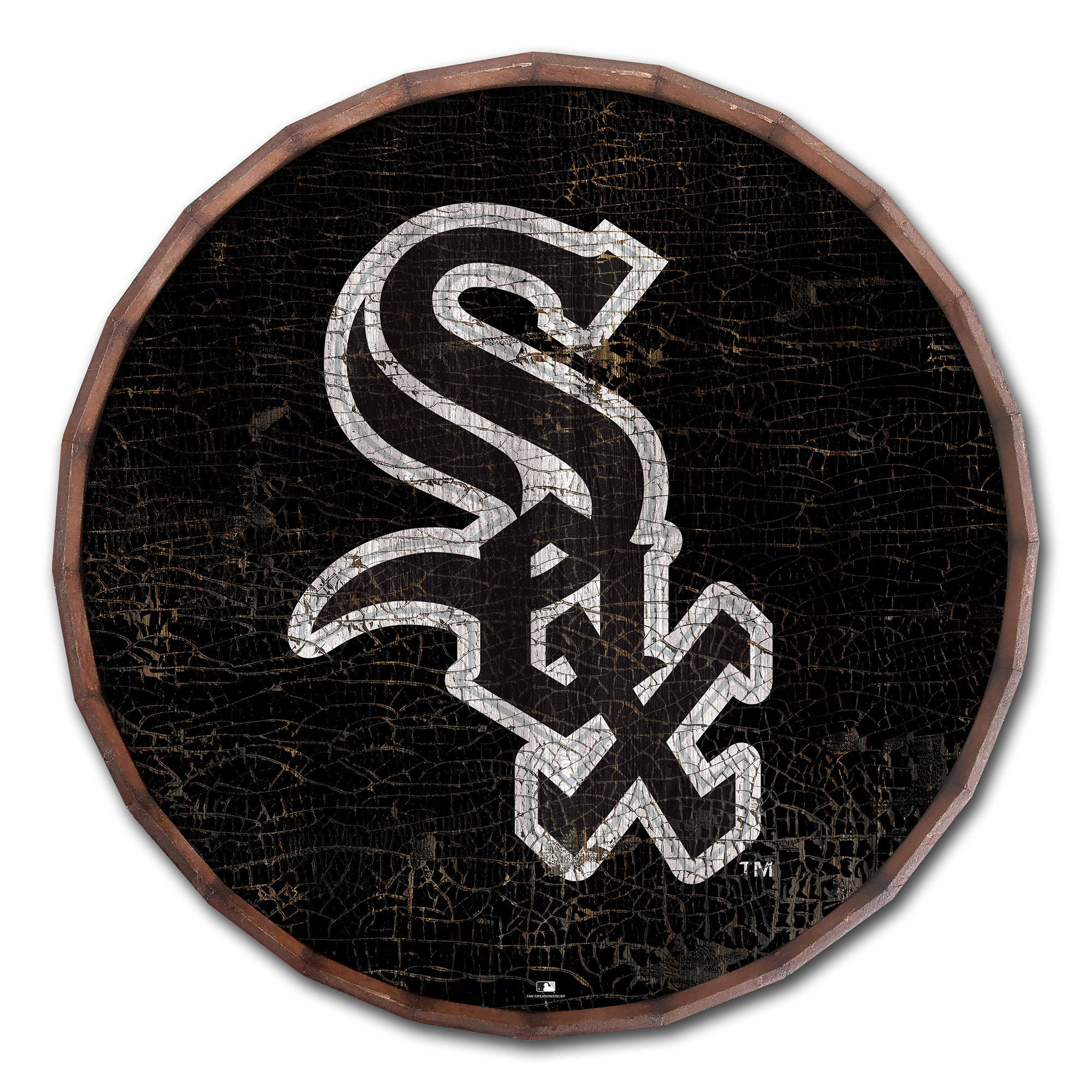 Chicago White Sox 24" Cracked Color Barrel Top Sign