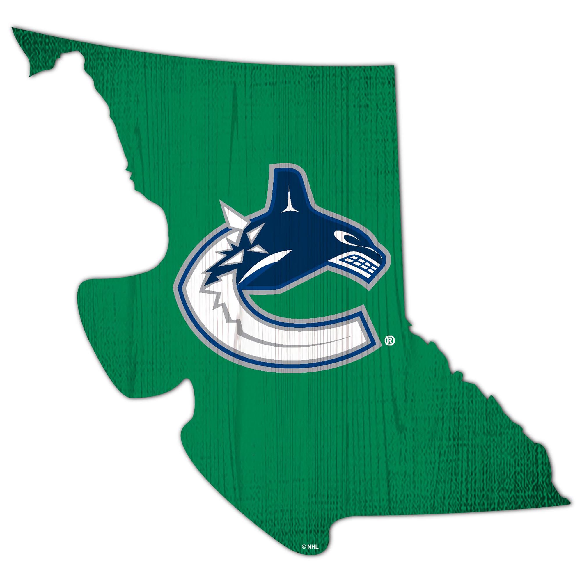 Vancouver Canucks 12" Logo State Sign