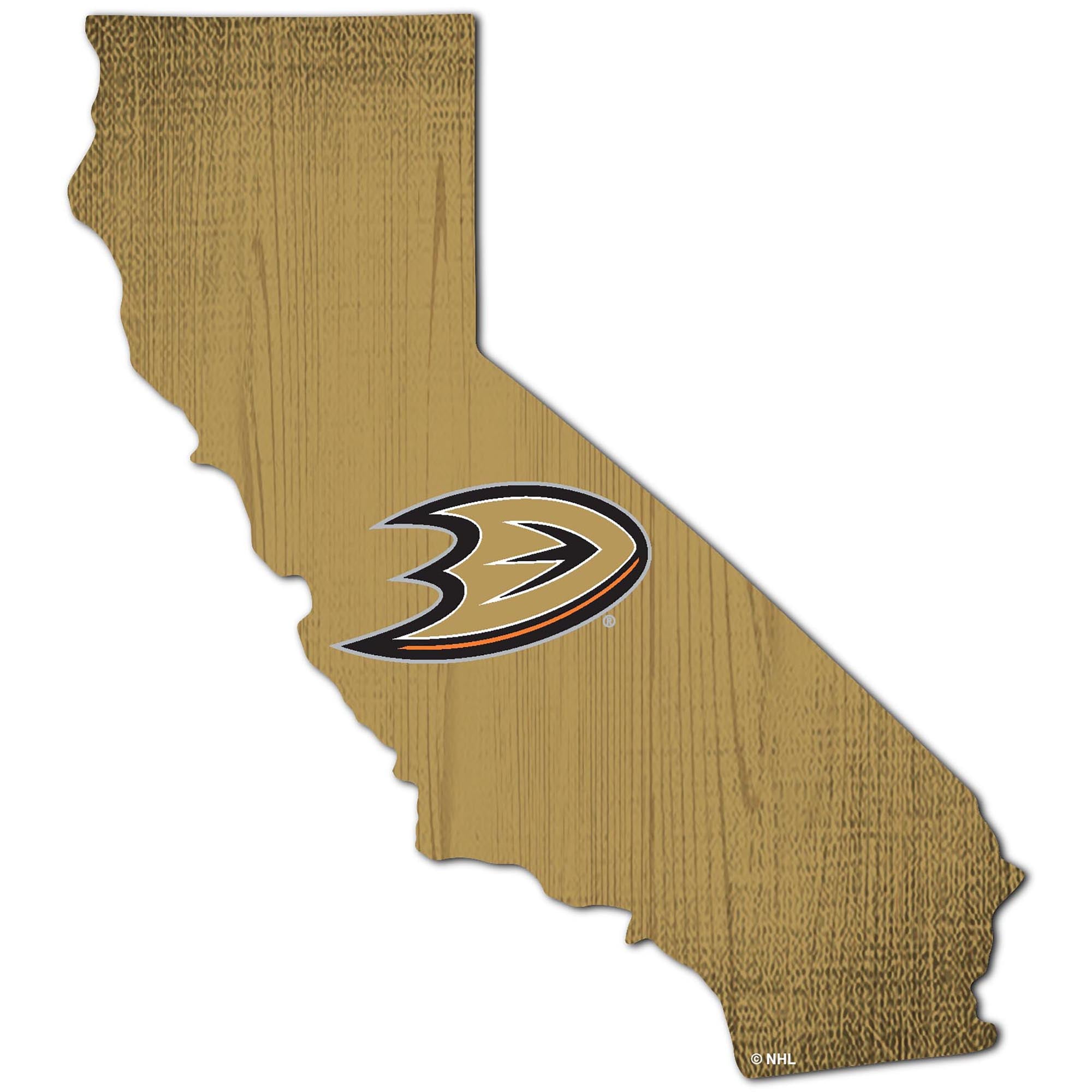Anaheim Ducks 12" Logo State Sign