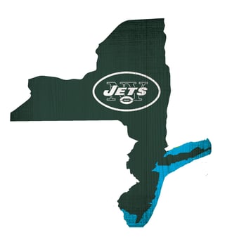 New York Jets 12" Logo State Sign