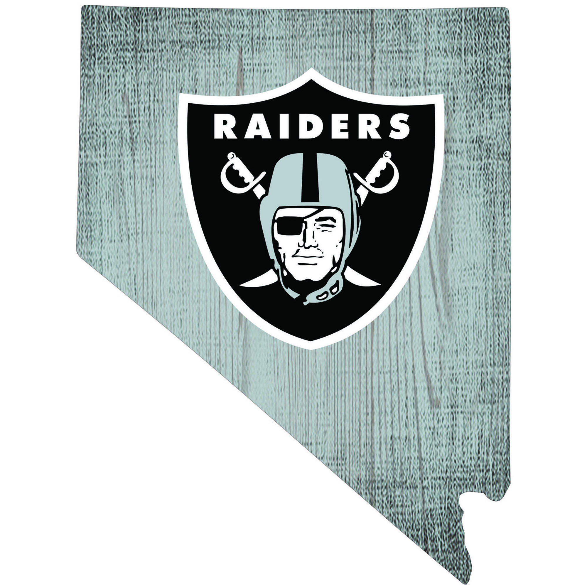 Las Vegas Raiders 12" Logo State Sign