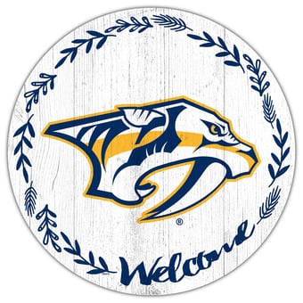 Nashville Predators 12" Welcome Circle Sign