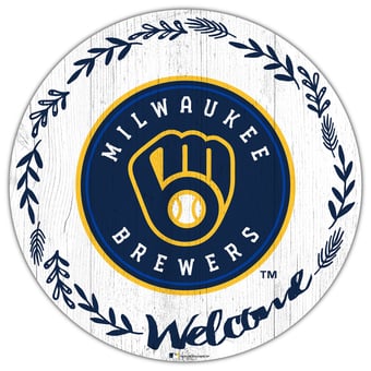 Milwaukee Brewers 12" Welcome Circle Sign