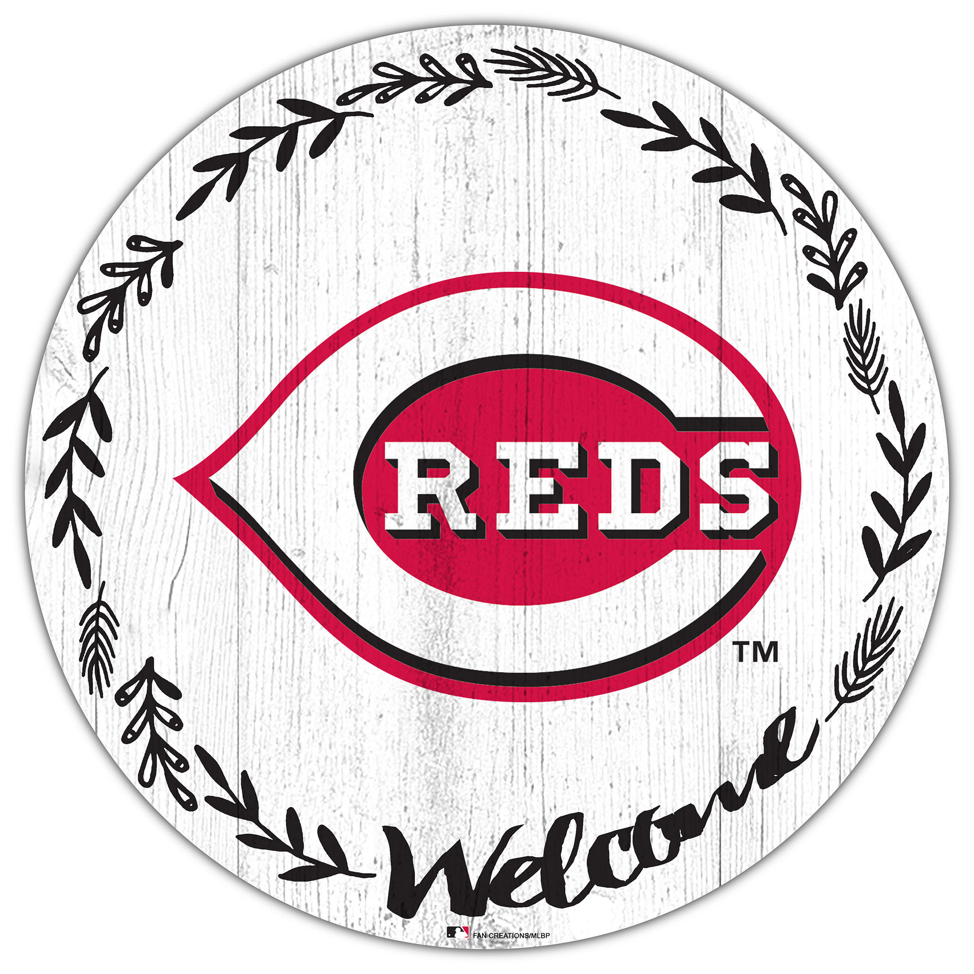Cincinnati Reds 12″ Welcome Circle Sign Cincinnati Reds 12″ Welcome Circle Sign
