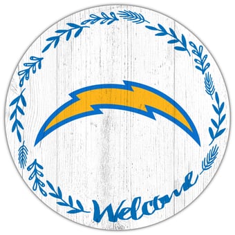 Los Angeles Chargers 12" Welcome Circle Sign