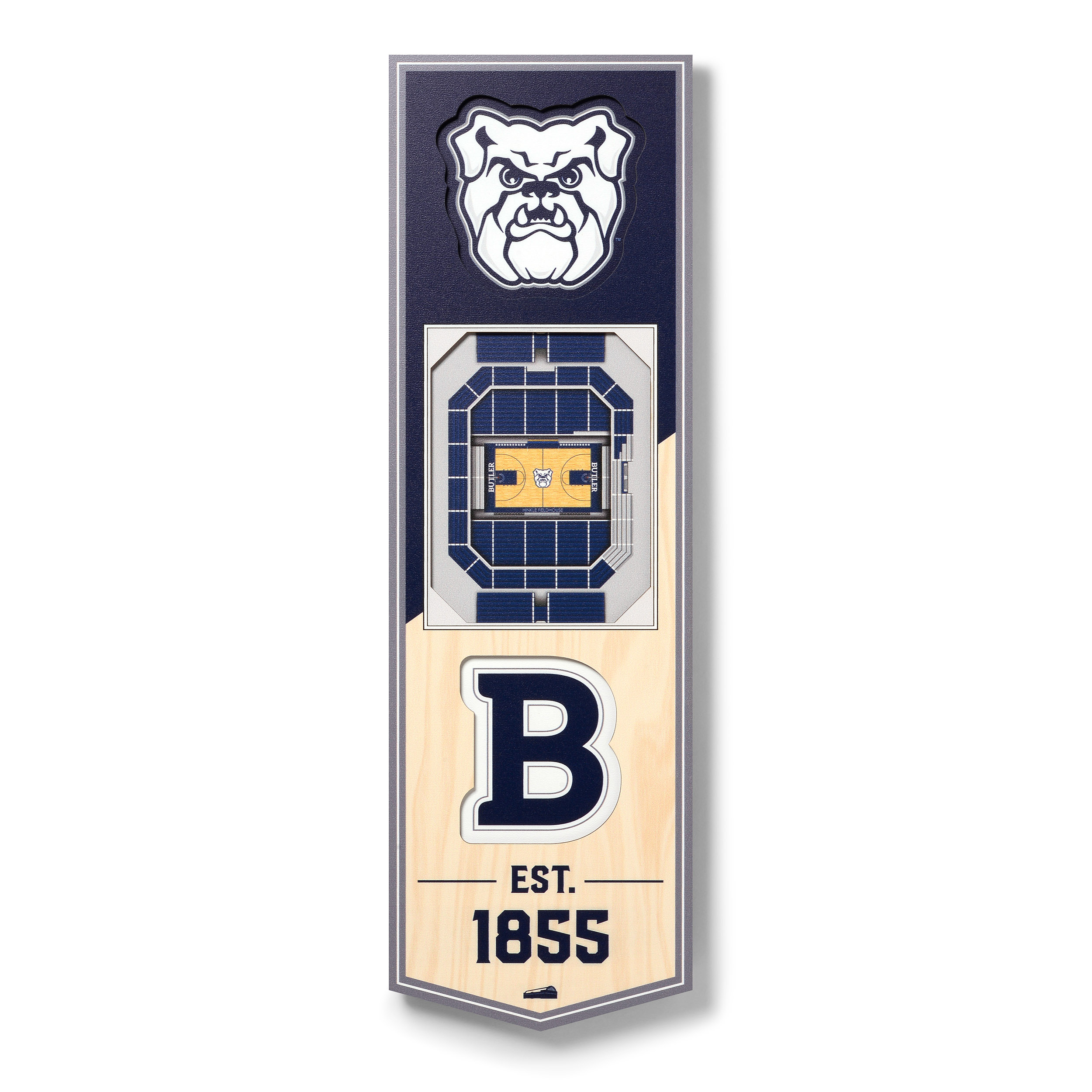 Fanpoint Butler Bulldogs 6'' x 19'' 3D StadiumView Banner