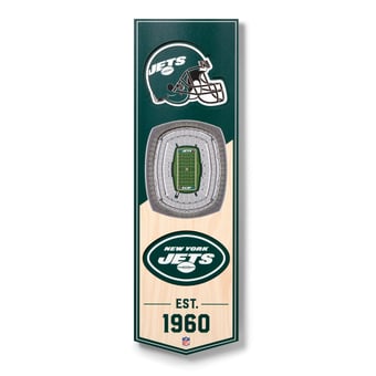 IDNA New York Jets 6'' x 19'' 3D StadiumView Banner