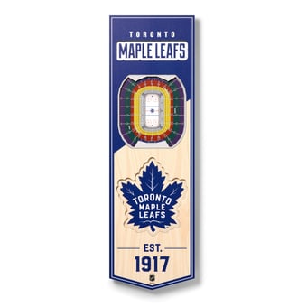 Fanpoint Toronto Maple Leafs 6'' x 19'' 3D StadiumView Banner