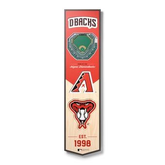 Fanpoint Arizona Diamondbacks 8'' x 32'' 3D StadiumView Banner