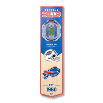 Fanpoint Buffalo Bills 8'' x 32'' 3D StadiumView Banner