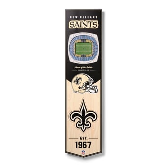 New Orleans Saints 8'' x 32'' 3D StadiumView Banner