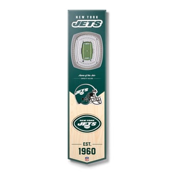 Fanpoint New York Jets 8'' x 32'' 3D StadiumView Banner