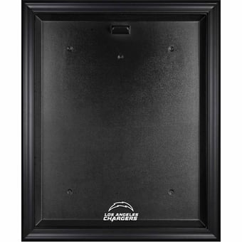 Los Angeles Chargers Black Framed Team Logo Jersey Display Case