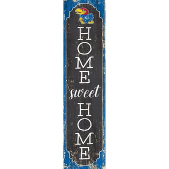 Kansas Jayhawks 24" Home Sweet Home Leaner Sign