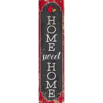 Louisville Cardinals 24" Home Sweet Home Leaner Sign