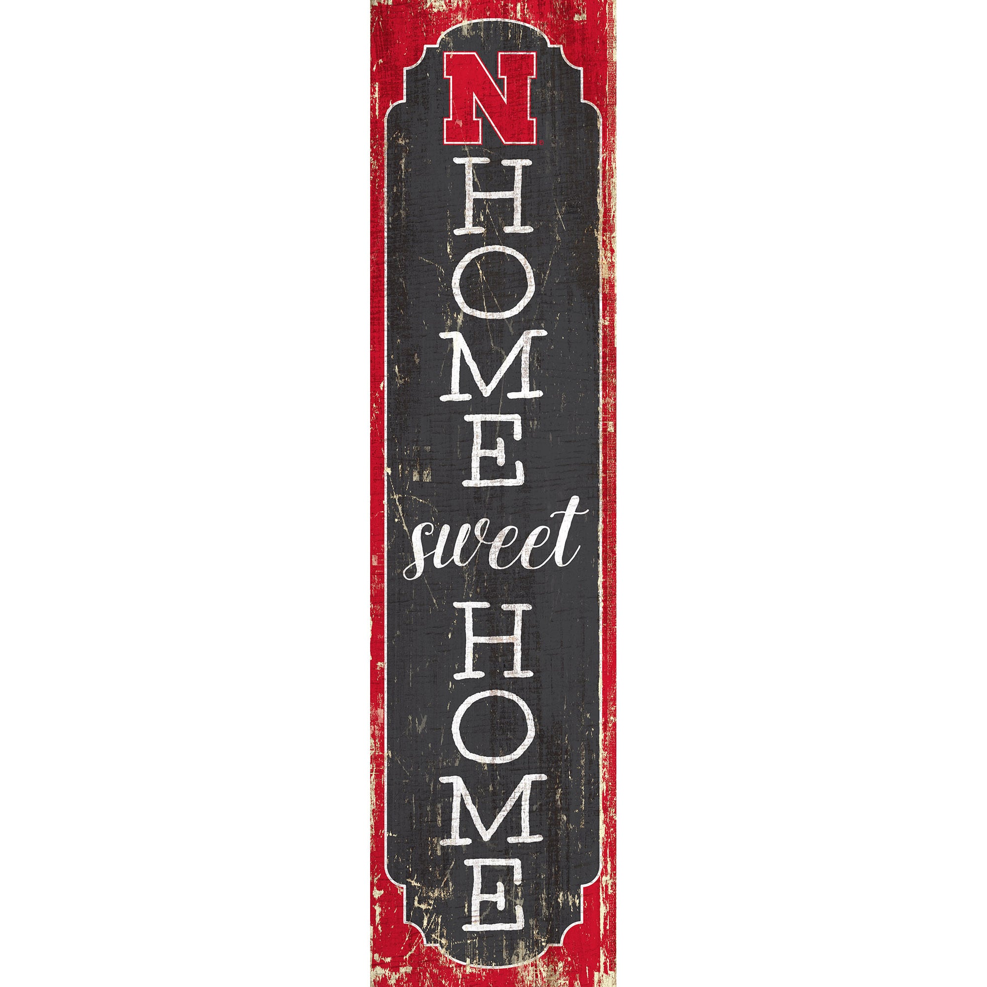 Nebraska Huskers 24" Home Sweet Home Leaner Sign