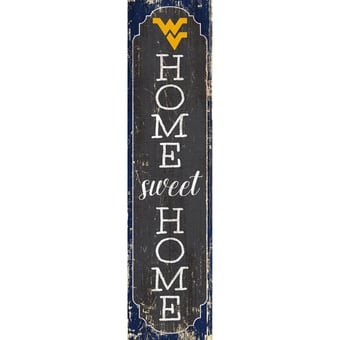 West Virginia Mountaineers 24" Home Sweet Home Leaner Sign