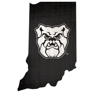 Butler Bulldogs 12" Logo State Sign