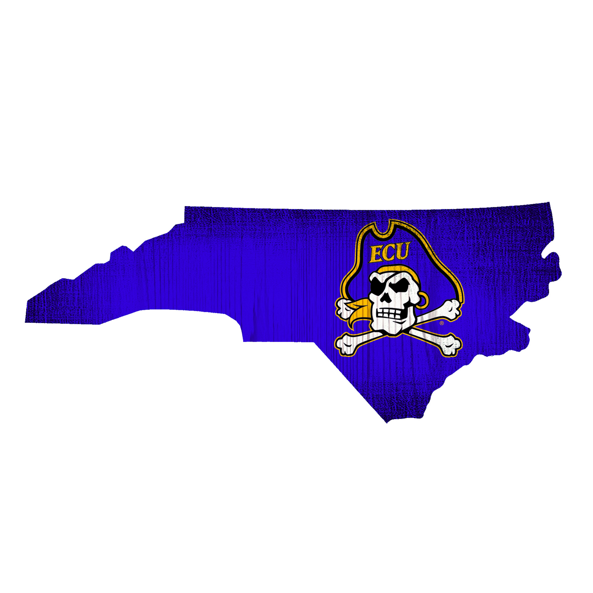 ECU Pirates 12" Logo State Sign