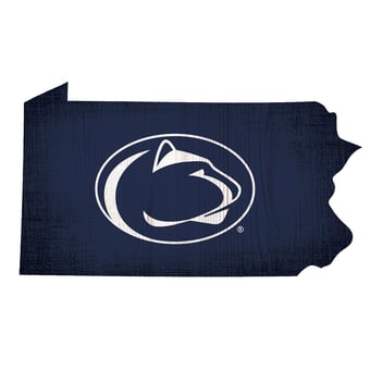 Penn State Nittany Lions 12" Logo State Sign