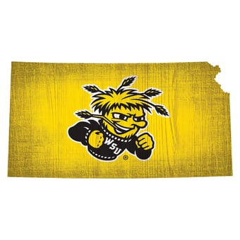 Wichita State Shockers 12" Logo State Sign