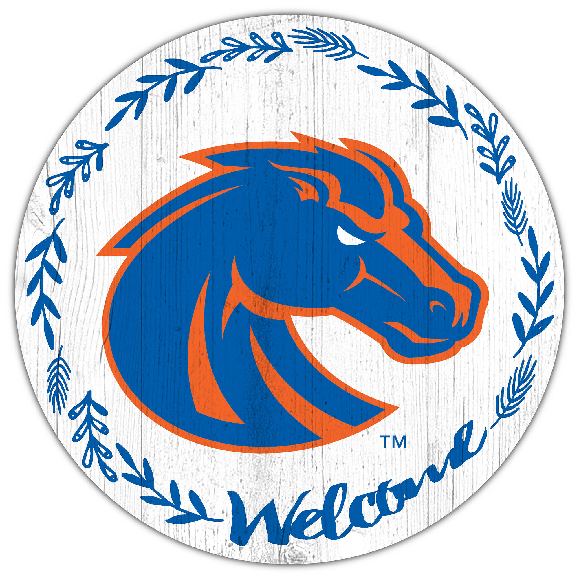 Boise State Broncos 12" Welcome Circle Sign