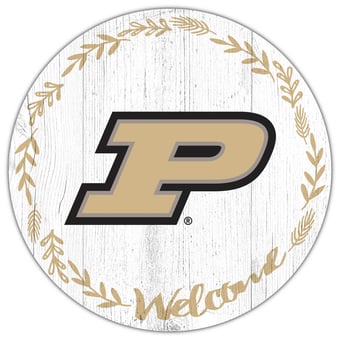 Purdue Boilermakers 12" Welcome Circle Sign
