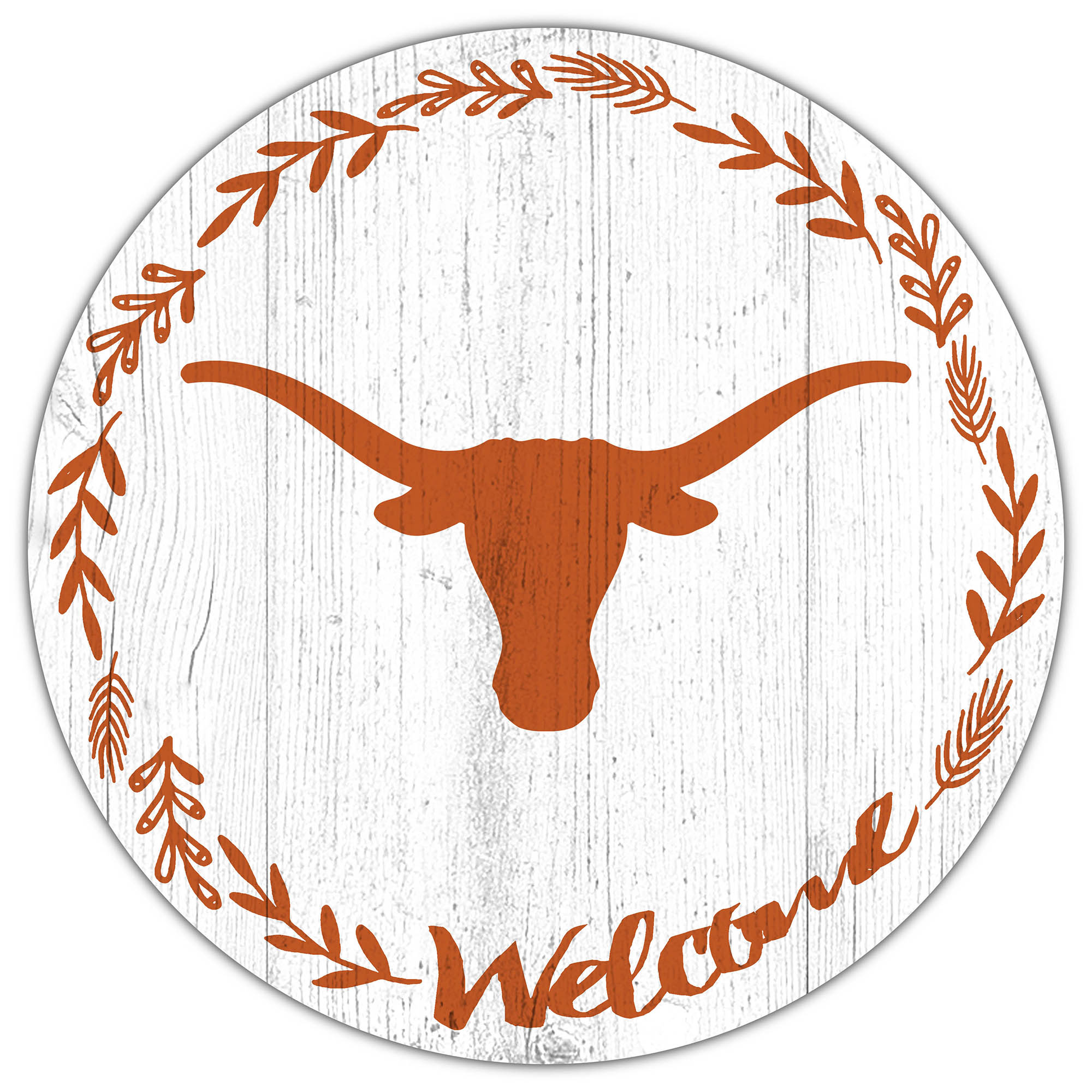 Texas Longhorns 12" Welcome Circle Sign