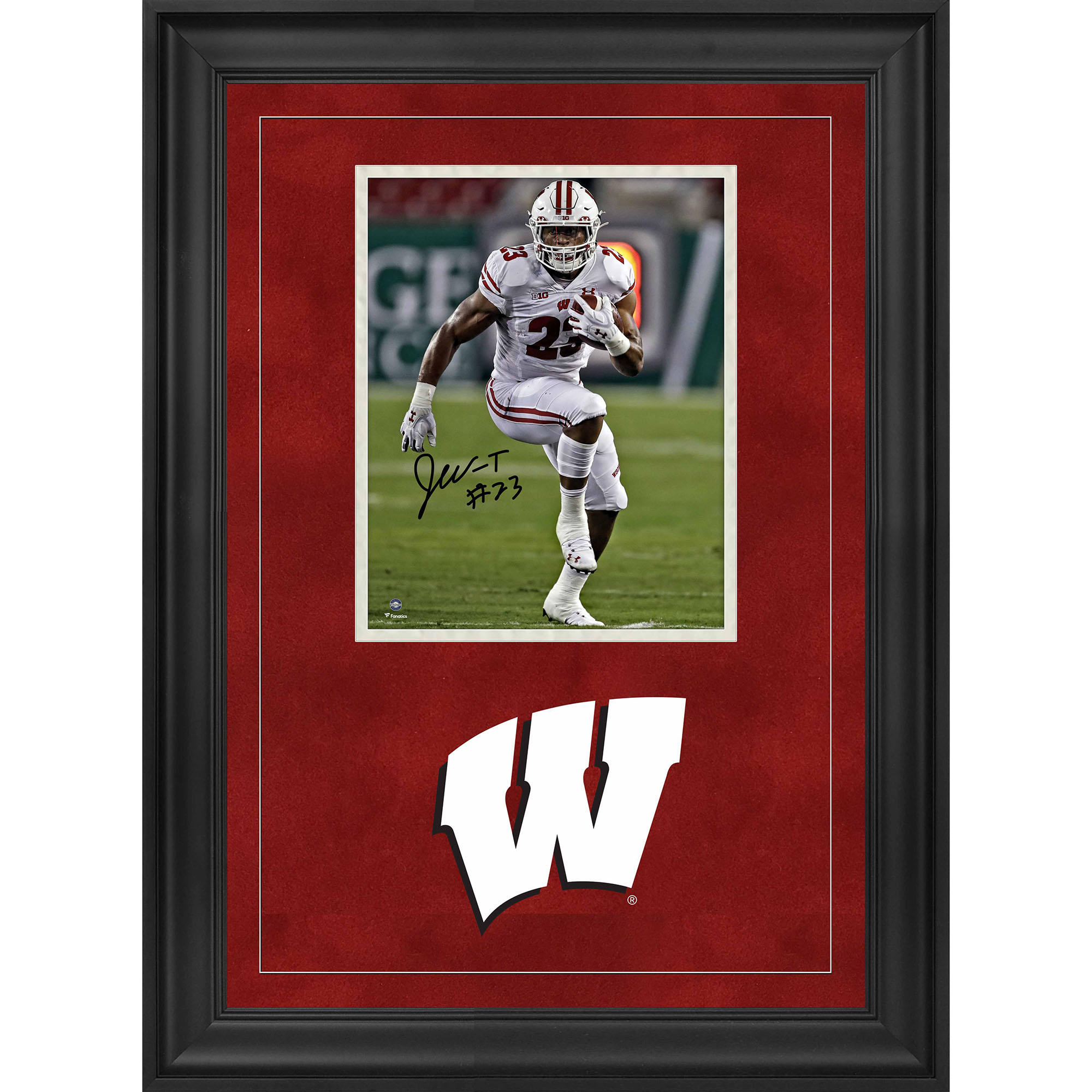 Jonathan Taylor Wisconsin Badgers Deluxe Framed Autographed 8″ x 10″ High Knee Photograph Jonathan Taylor Wisconsin Badgers Deluxe Framed Autographed 8″ x 10″ High Knee Photograph