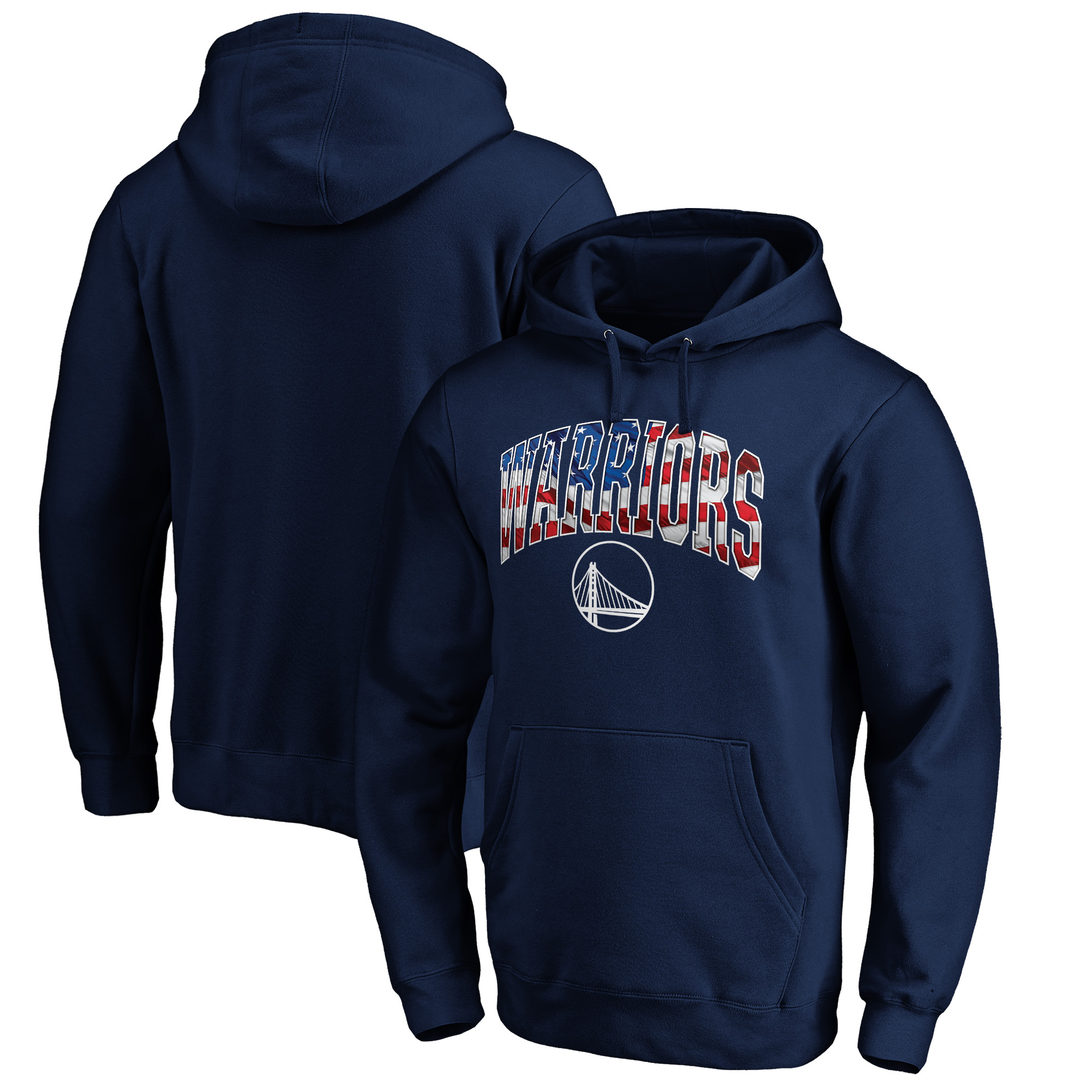Men’s Navy Golden State Warriors Banner Wave Pullover Hoodie Men’s Navy Golden State Warriors Banner Wave Pullover Hoodie