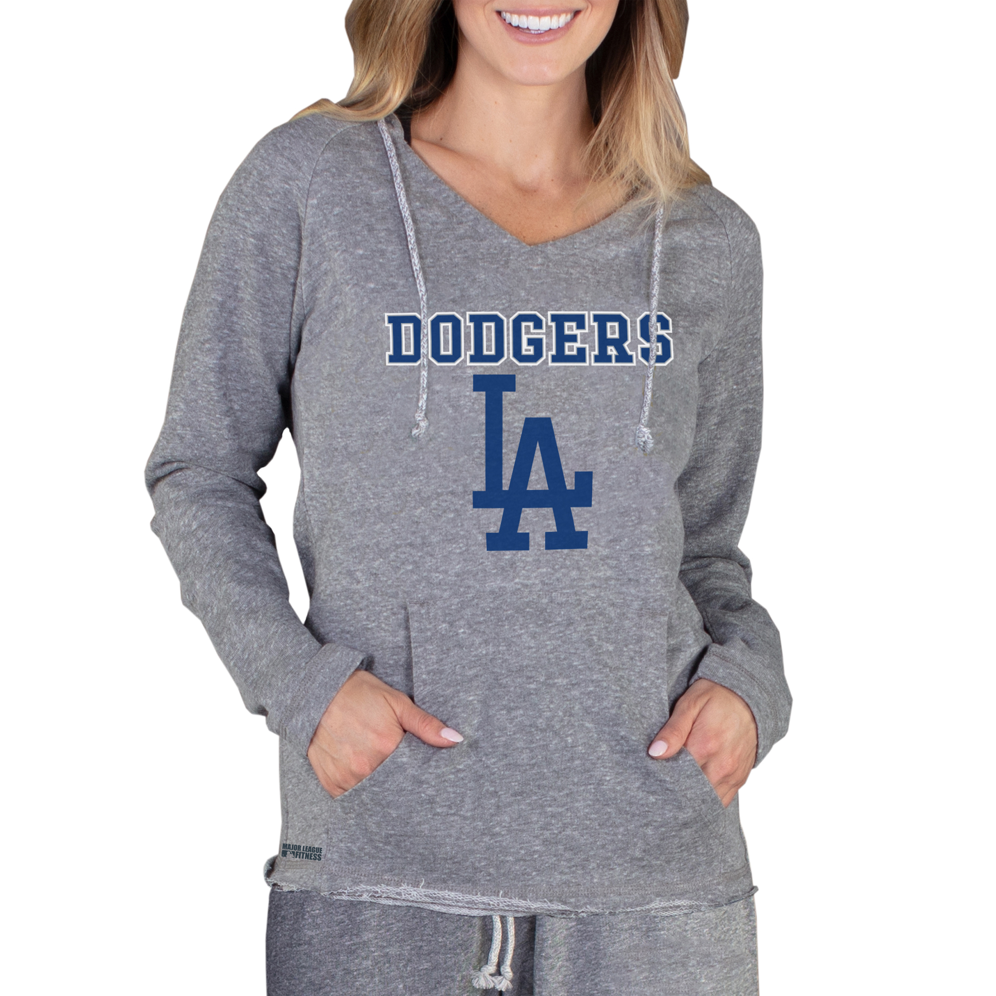 Women’s Concepts Sport Gray Los Angeles Dodgers Mainstream Terry Long Sleeve Hoodie Top Women’s Concepts Sport Gray Los Angeles Dodgers Mainstream Terry Long Sleeve Hoodie Top