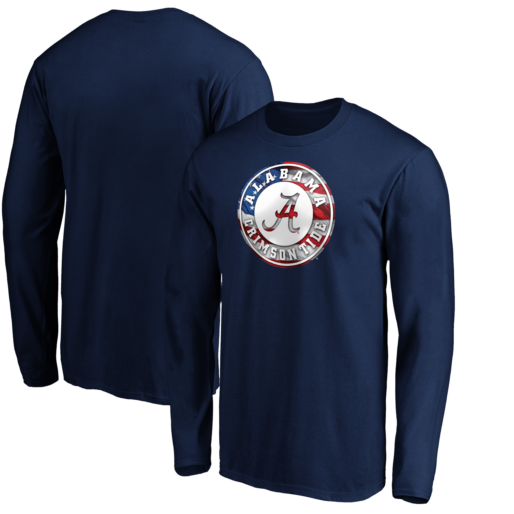 Men’s Navy Alabama Crimson Tide Banner Wave Long Sleeve T-Shirt Men’s Navy Alabama Crimson Tide Banner Wave Long Sleeve T-Shirt