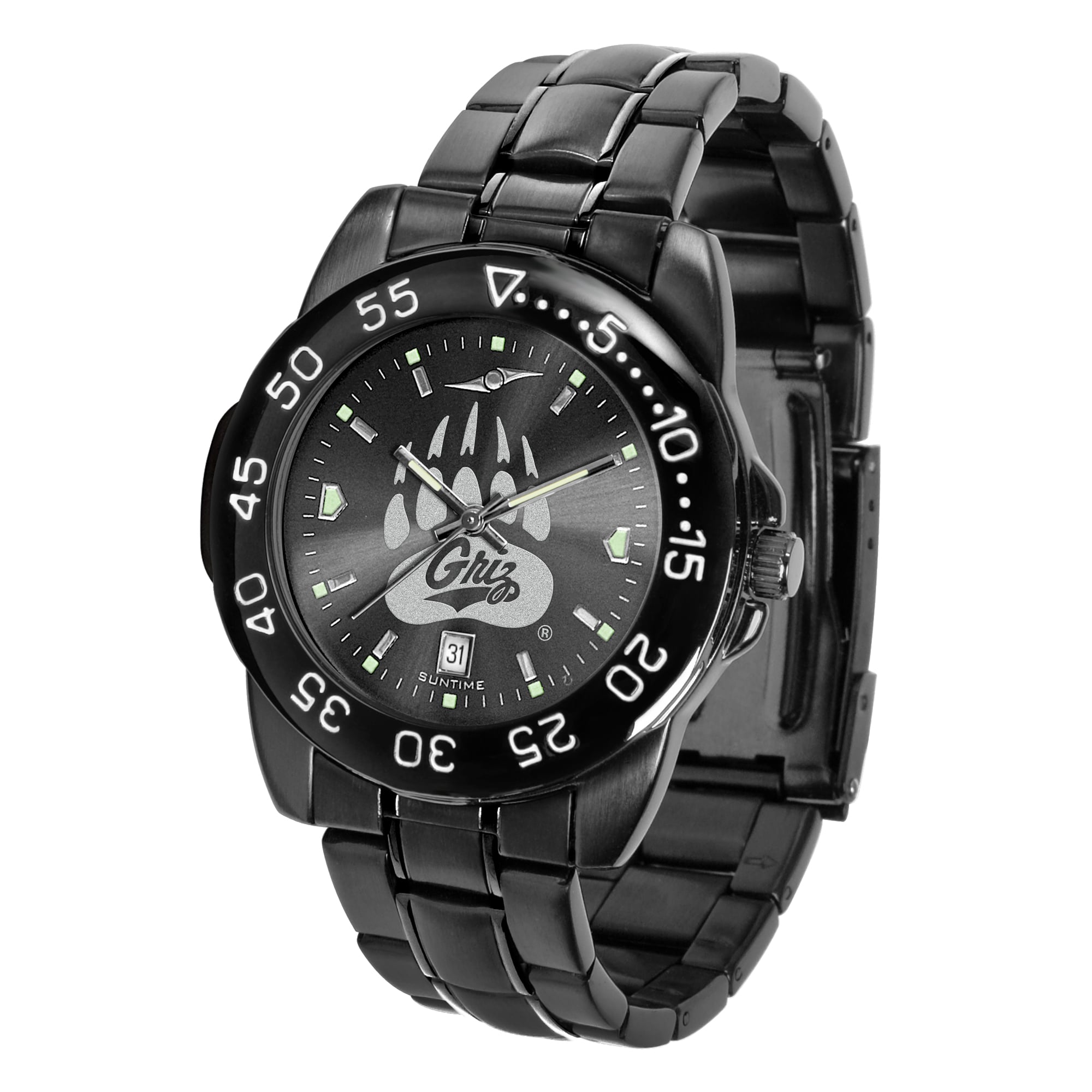 Black Montana Grizzlies FantomSport Watch
