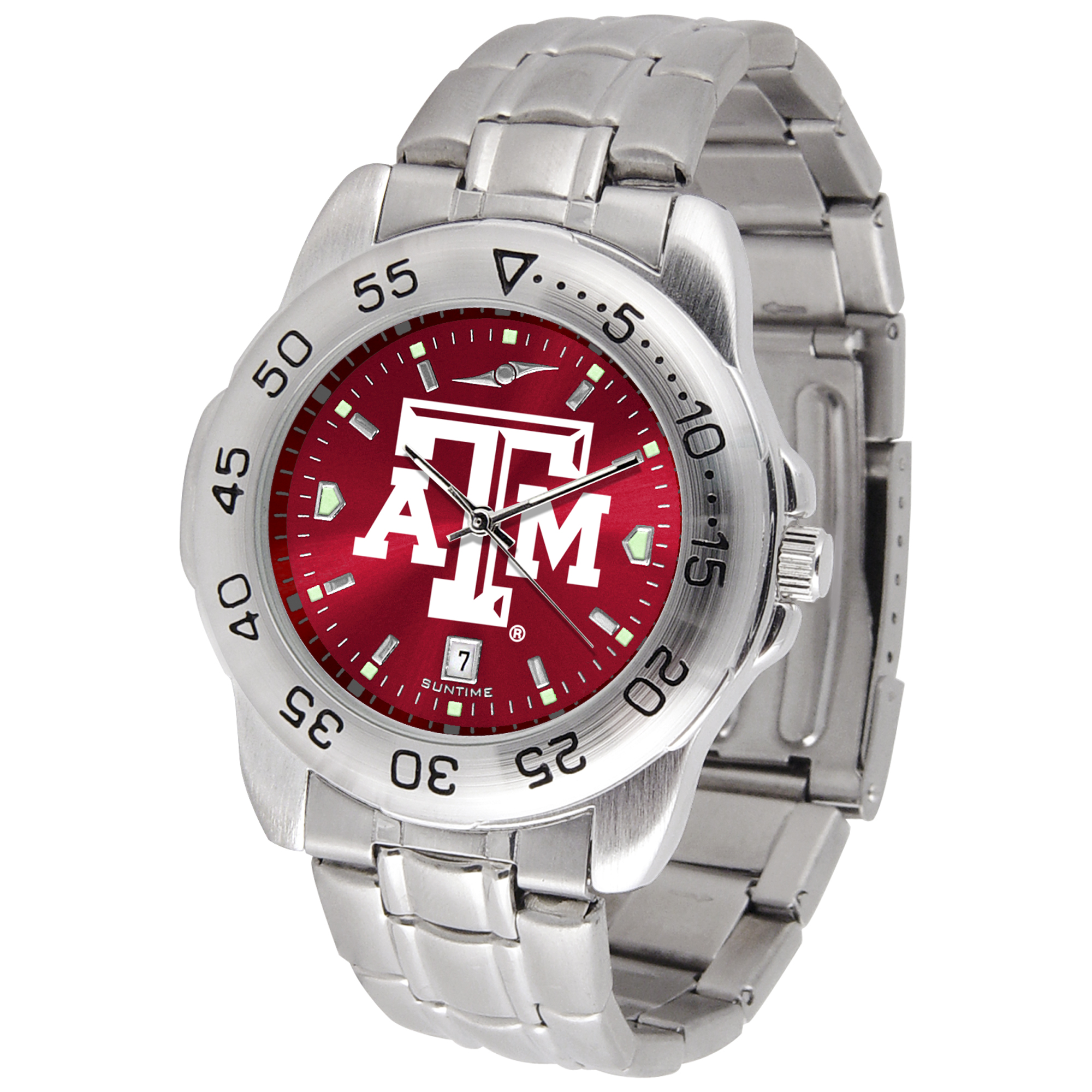 Maroon Texas A&M Aggies Sport Steel AnoChrome Watch
