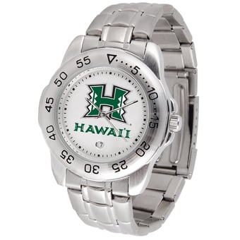 White Hawaii Warriors Sport Steel Watch