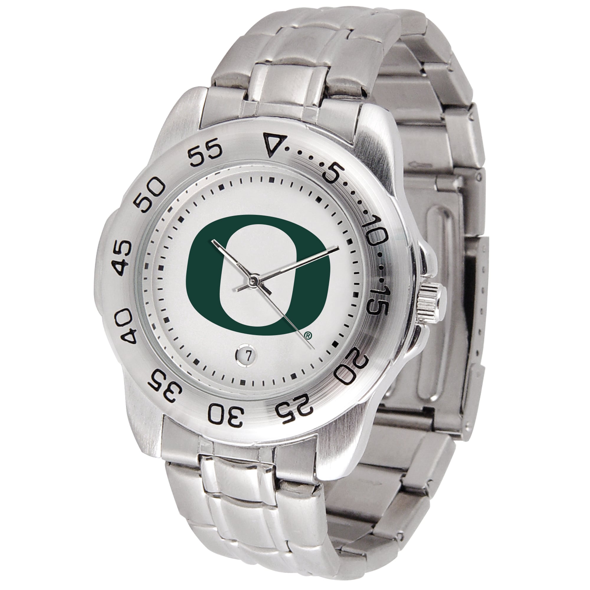 White Oregon Ducks Sport Steel Watch