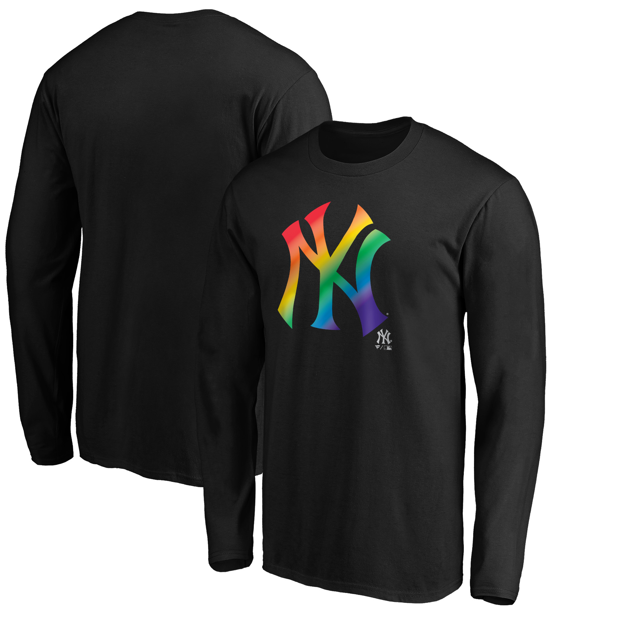 Men’s Black New York Yankees Team Pride Logo Long Sleeve T-Shirt Men’s Black New York Yankees Team Pride Logo Long Sleeve T-Shirt