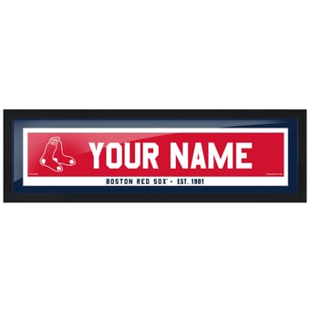 Boston Red Sox 6'' x 22'' Personalized Framed Artwork