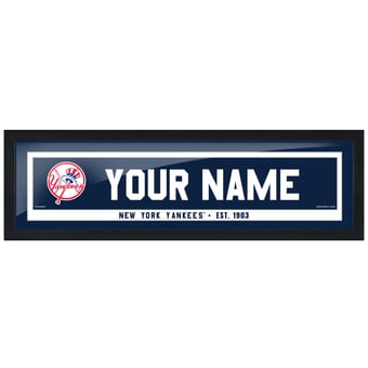 New York Yankees 6'' x 22'' Personalized Framed Artwork