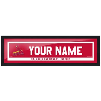 St. Louis Cardinals 6'' x 22'' Personalized Framed Artwork