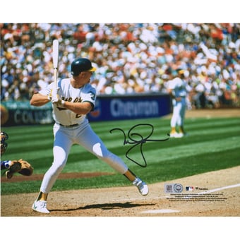 Mark McGwire Athletics Autographed 8" x 10" Hitting Photograph