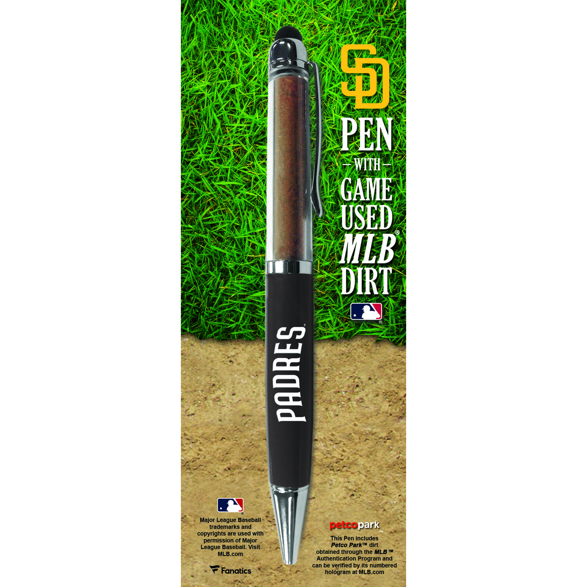 San Diego Padres Executive Pen with Game-Used Dirt