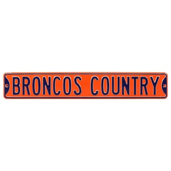Denver Broncos 6'' x 36'' Steel Street Sign