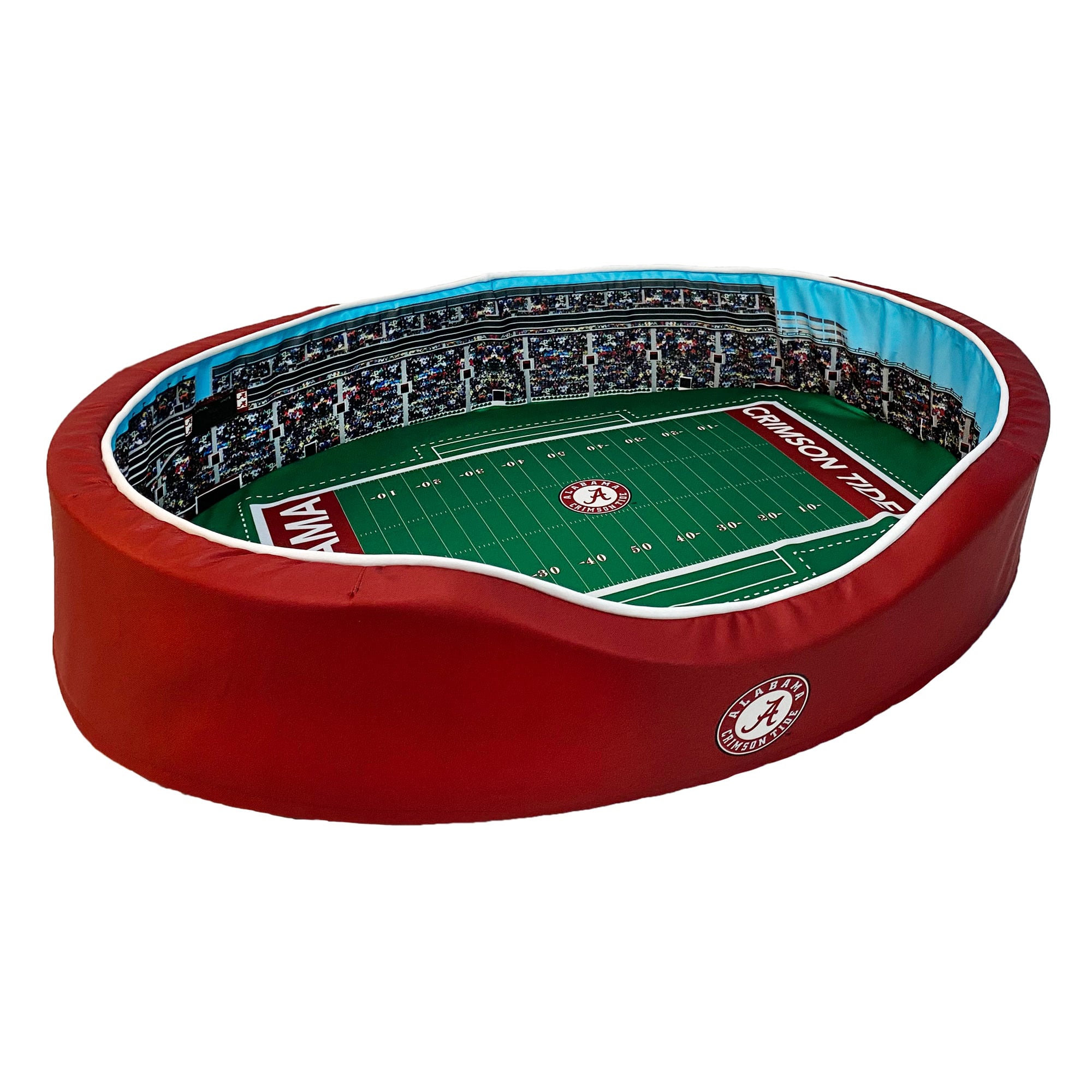 Alabama Crimson Tide 34'' x 22'' x 7'' Medium Stadium Oval Dog Bed