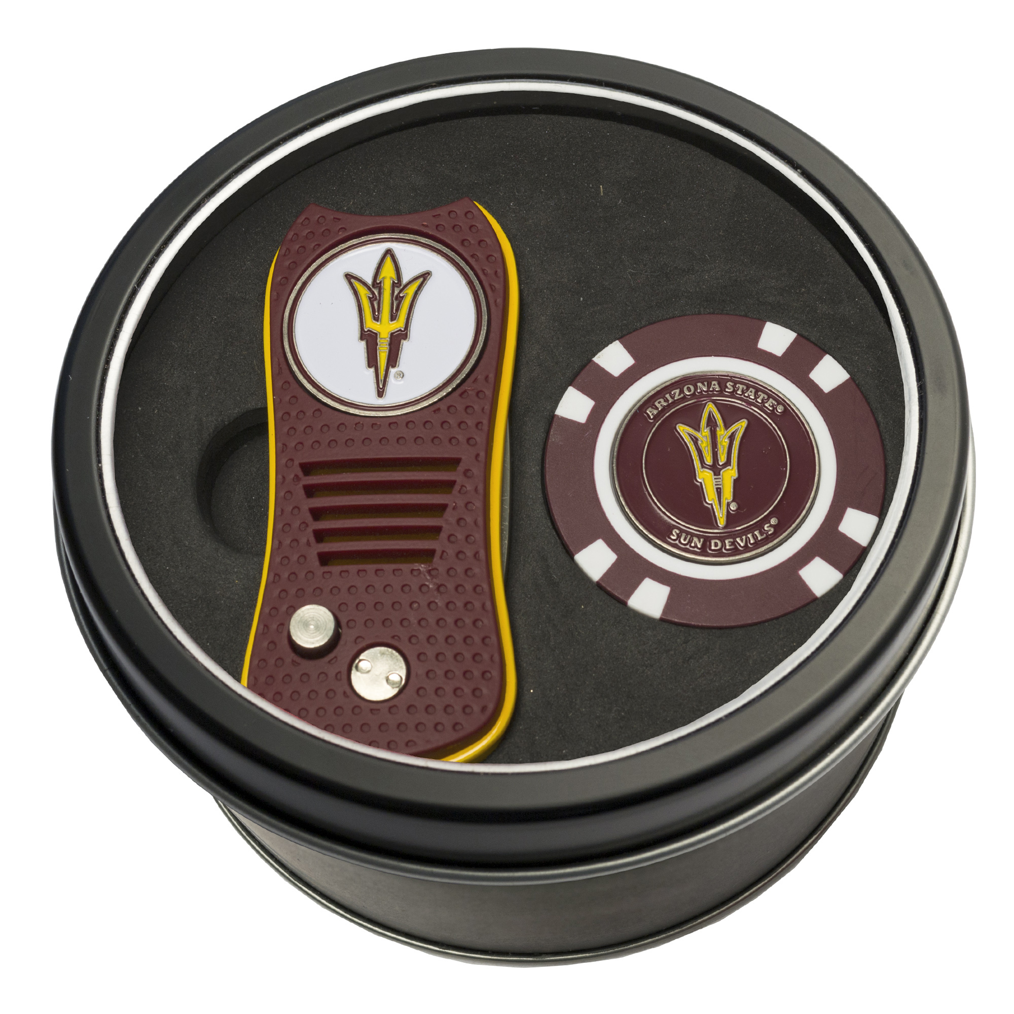 Arizona State Sun Devils Switch Chip Golf Tin Set Arizona State Sun Devils Switch Chip Golf Tin Set