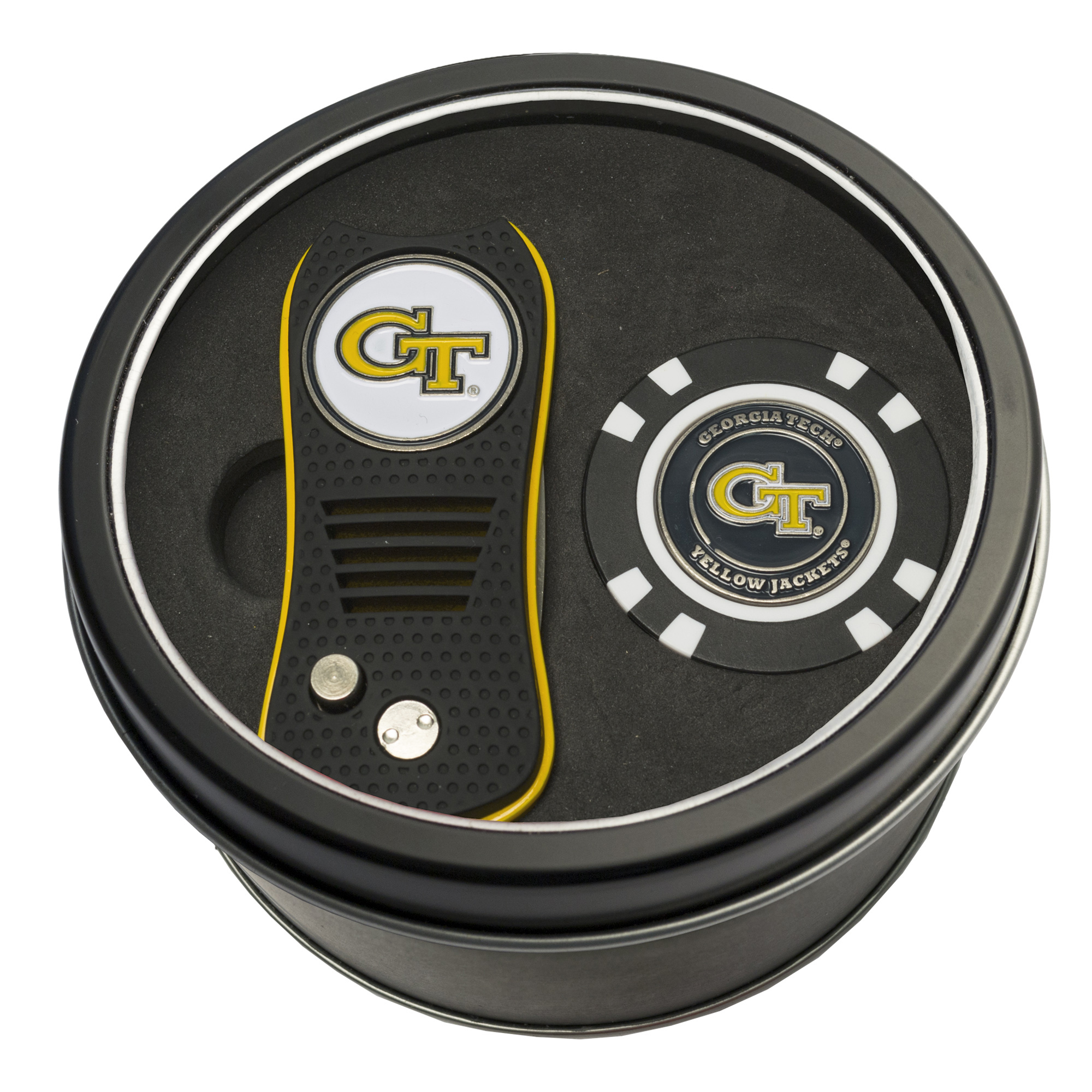Georgia Tech Yellow Jackets Switch Chip Golf Tin Set