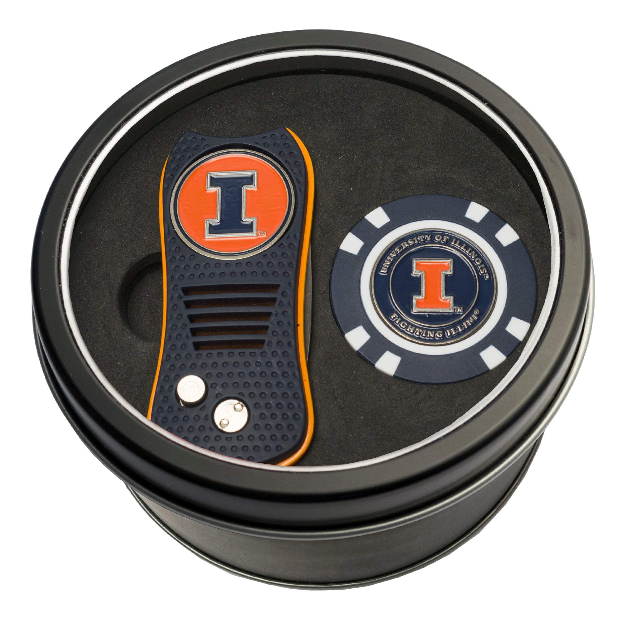 Illinois Fighting Illini Switch Chip Golf Tin Set